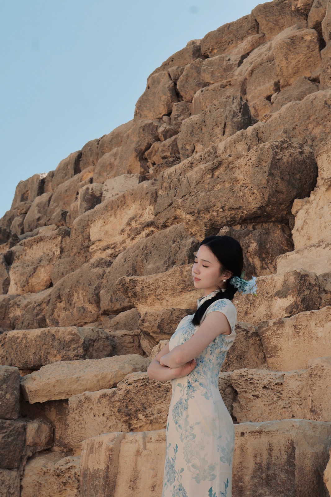 Stoney at the Great Pyramids, Egypt